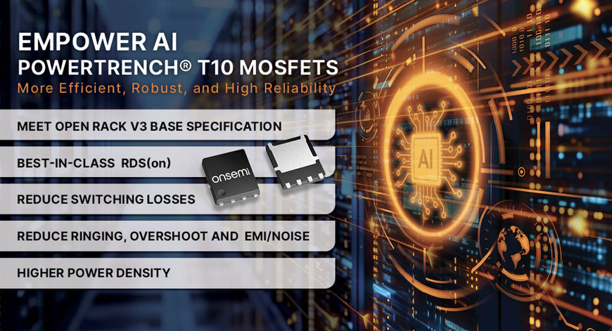 onsemi dévoile une solution d'alimentation complète pour améliorer l'efficacité énergétique des centres de données