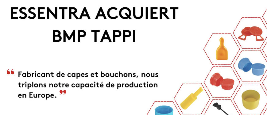 Essentra annonce l’acquisition du fabricant BMP TAPPI