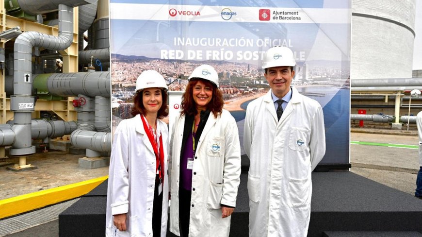 Veolia, Enagás et la Mairie de Barcelone inaugurent le premier réseau urbain de récupération du froid au monde