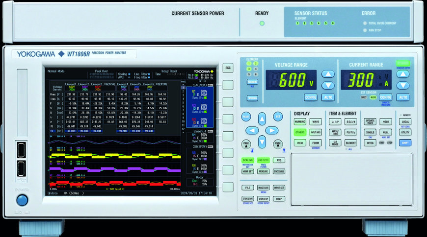 Yokogawa Test & Measurement présente l'analyseur de puissance haute performance de la série WT1800R